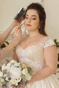 bride getting her make up ready-top 5 benefits of HD makeup